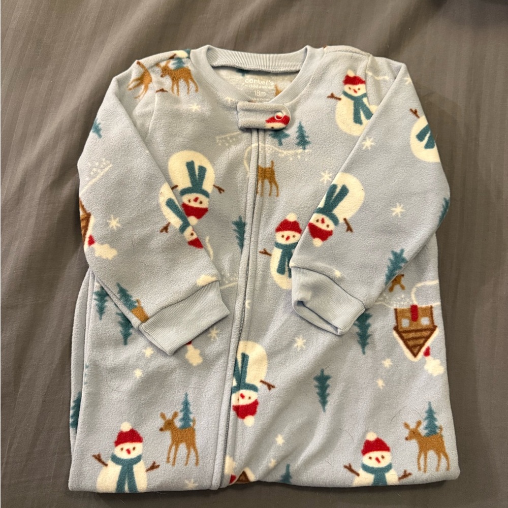Carter's Child of Mine Fleece Sleep Sack with Festive Print